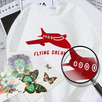 Load image into Gallery viewer, Custom designer iron on glitter heat press transfer stickers for screen printing clothes
