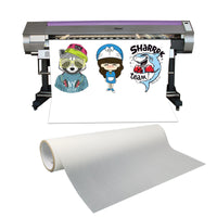 Load image into Gallery viewer, Wholesale Eco Solvent White Full Color Print and Cut Vinyl Matte PU Printable Heat Transfer Film Vinyl

