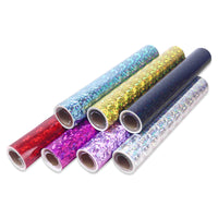 Load image into Gallery viewer, New Product Cutting Plotter DIY Craft Cricut Chrome Holographic Crack Glitter Sticker Self Adhesive Vinyl Film Roll
