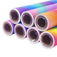 Load image into Gallery viewer, Glitter rainbow self adhesive vinyl roll paper for stickers cricut
