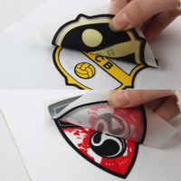 Load image into Gallery viewer, Custom 3d logo flocking  print heat transfer stickers for high temperature heat transfers

