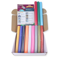 Load image into Gallery viewer, New Arrival PVC Heat Transfer Vinyl Box-(Pack 12 Rolls Different Colors 12&quot;×5FT)
