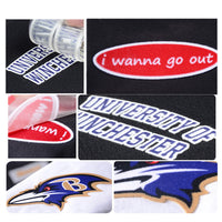 Load image into Gallery viewer, Custom clothes 3d logo flock print heat press tshirt stickers for high temperature heat transfers
