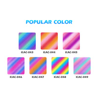 Load image into Gallery viewer, Holographic rainbow glossy sparkle vinyl sticker glitter gradient color Self Adhesive Vinyl Roll for DIY Craft
