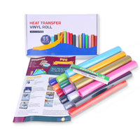 Load image into Gallery viewer, Heat Transfer Vinyl Box-(Pack 15 Rolls Different Colors 12&quot;×5FT)

