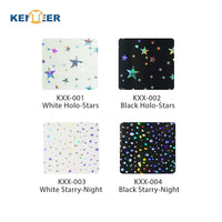 Load image into Gallery viewer, Black and White Starry Sky Patterned Print HTV Heat Transfer Iron On Vinyl For T-shirts
