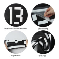 Load image into Gallery viewer, Football Custom Name and Number Letters Heat Press Transfer Sticker Iron On Vinyl For T-shirts
