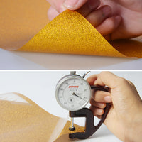 Load image into Gallery viewer, Factory sale rainbow sakura pink pigment glitter vinyl roll vinil heat transfer vinyl for cotton sweater fabric blank t shirt
