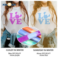 Load image into Gallery viewer, Free sample photochromic uv color solar changing activated heat transfer vinyl vinilo pu light sensitive vinil
