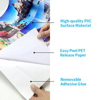 Load image into Gallery viewer, Outdoor Permanent Eco Solvent Printable Self Adhesive Wall Sticker PVC Vinyl Banners Roll Flex Bubble Free For Advertising
