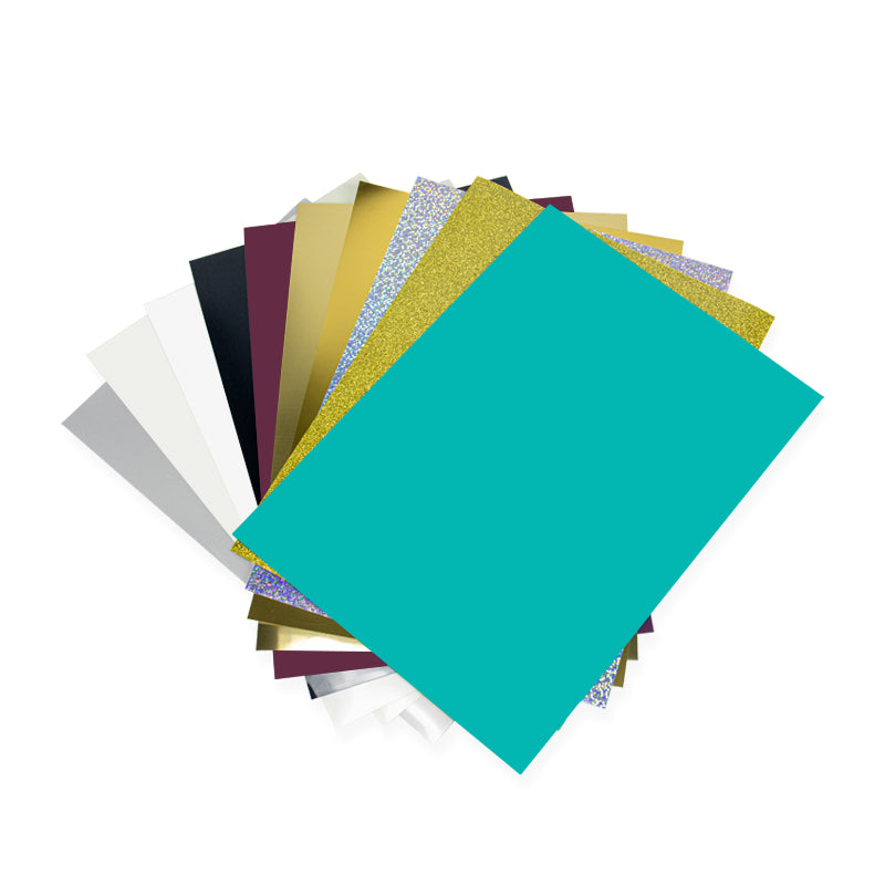 Package A(10 Packs, 8''×12'') Heat Transfer Vinyl Sheets,10 Colors Iron On T-shirts DIY Craft