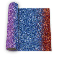Load image into Gallery viewer, Wholesale high quality multiple colors rainbow glitter htv rolls heat transfer vinyl for clothing design
